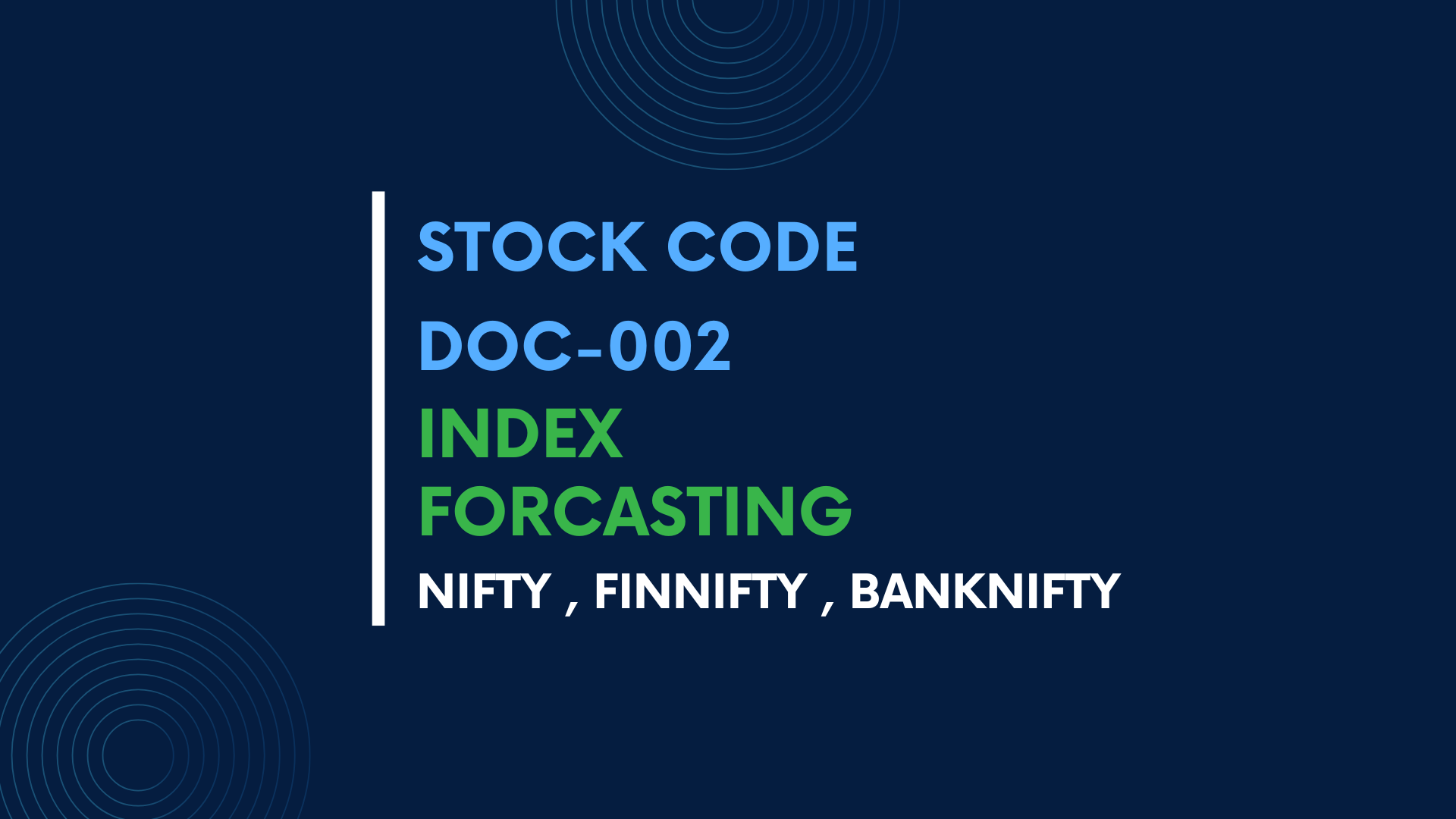 INDEX FORCASTING
